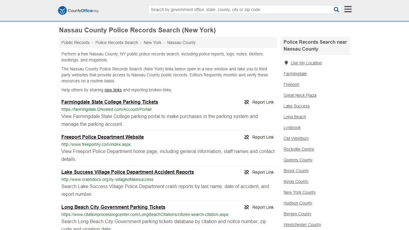 Police Records Search - Nassau County, NY (Accidents & Arrest Records)