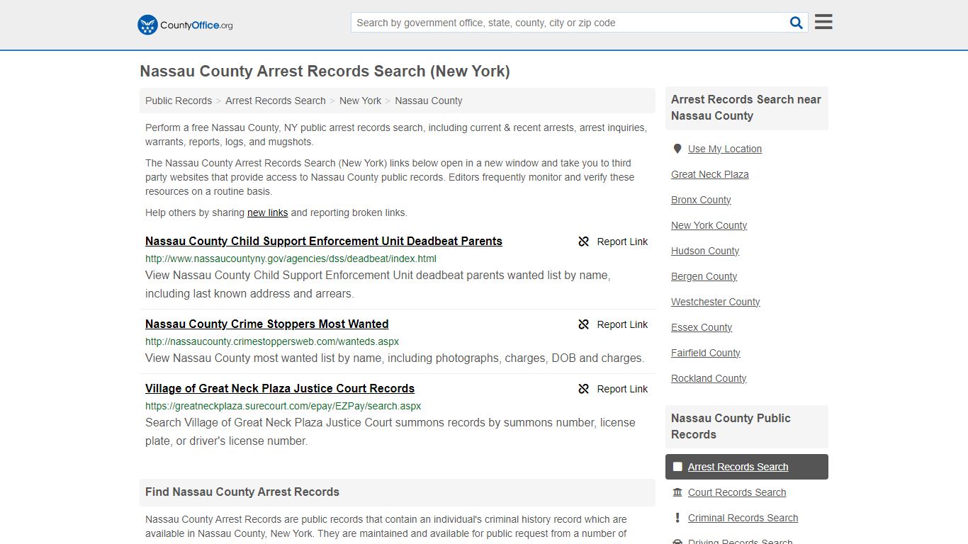 Arrest Records Search - Nassau County, NY (Arrests & Mugshots)